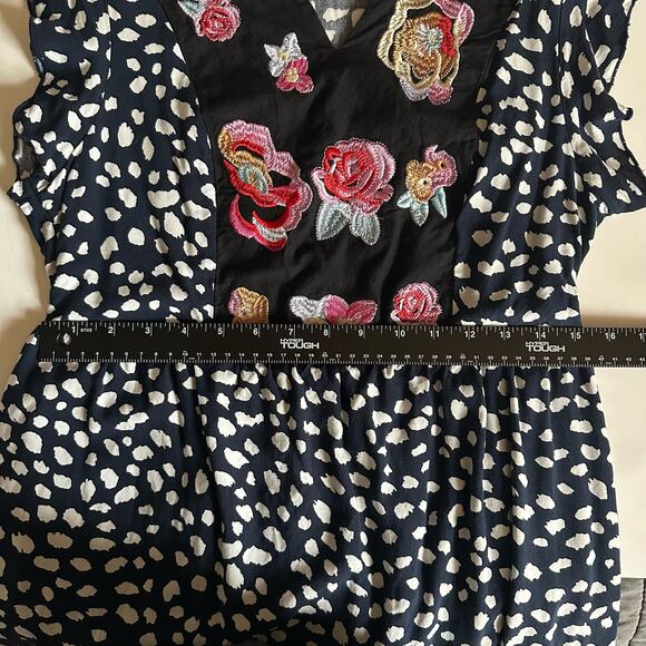 💥KIRUNDO Women's 2024 Summer Mini Dress Boho Floral Embroidered Women’s Sz Small - Picture 9 of 12